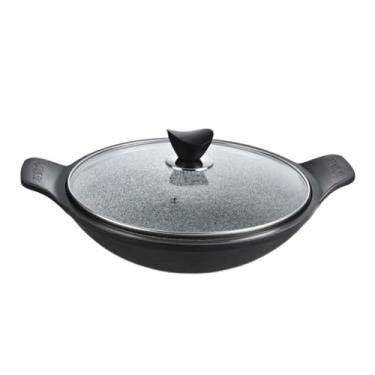 Imagem de IEUDNS Pote de pedra para sopa bibimbap, cozinha, reutilizável, tigela de pedra bibimbap para arroz, sopas quentes, 35cm