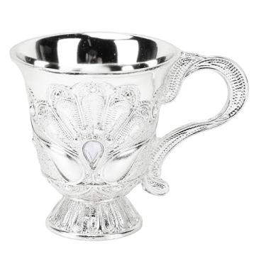 Imagem de Ymiko Vidro de Tiro Decorativo de Metal Estilo Vintage, Copo de Exibição Multiuso para Casa, Bar ou Gabinete, Decoração Rústica, Cálice de Vinho, Design Inspirado (#11)