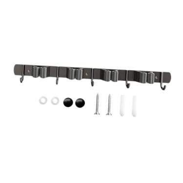 Imagem de Generic Suporte de parede antiderrapante para vassoura e esfregão, ideal para cozinha, jardim e banheiro, 4 Suportes, 5