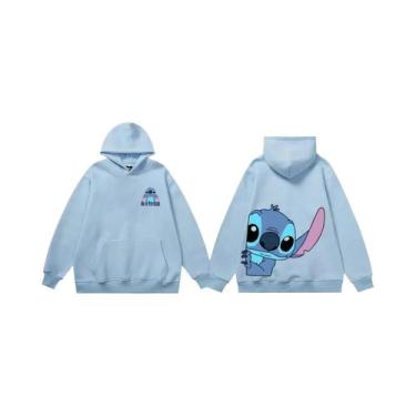 Imagem de Moletom Unissex Disney Stitch Angel Monster Com Capuz E Bolso Para Mul
