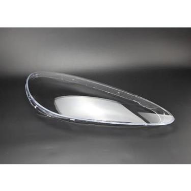 Imagem de VDLJA Capa de farol de carro para Cayenne 2011-2014, lente transparente da tampa do farol, tampas da carcaça do abajur, tampa da lâmpada, lente difusa de vidro, A/direita