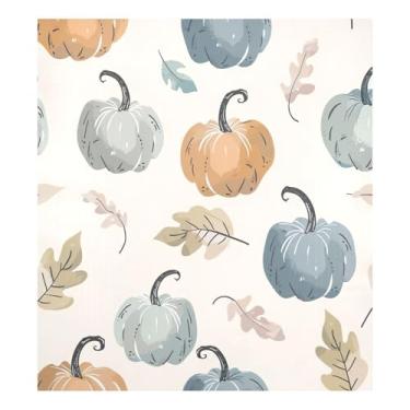 Imagem de Qilmy Capa magnética para lava-louças de abóbora e folhas de Ação de Graças, 58 x 66 cm, capa decorativa de geladeira para porta frontal, adesivo, máquina de lavar, painel de geladeira, decalque para