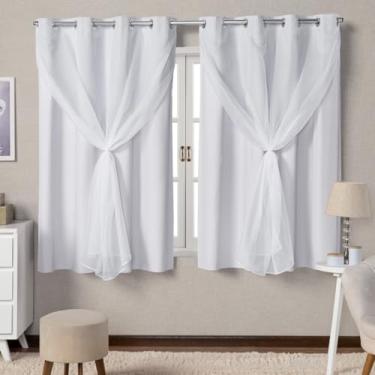 Imagem de Cortina De Voal Blackout Corta Luz(BRANCO)