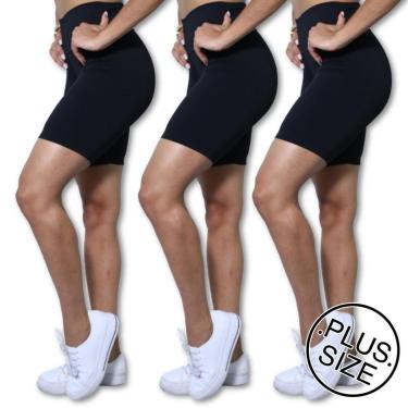 Imagem de Kit 3 Bermudas Plus Size Heide Ribeiro Silver Fitness-Feminino