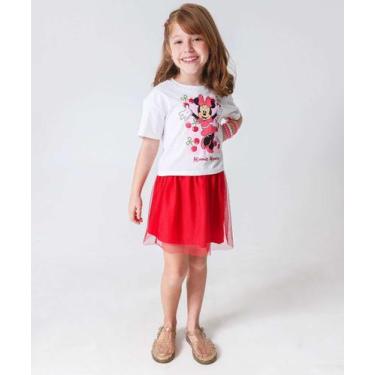 Imagem de Conjunto Infantil Tule Minnie Disney Tam 4 a 10-74176, 6, Off white