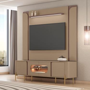 Imagem de Kit Painel Maresias e Rack Juquehy c/ Iluminação LED TV 75”