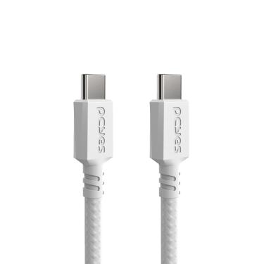 Imagem de Cabo USB TIPO-C 3.1 P/ USB TIPO-C 3.1 - Branco - 3METROS - NYLON - PUCP3B