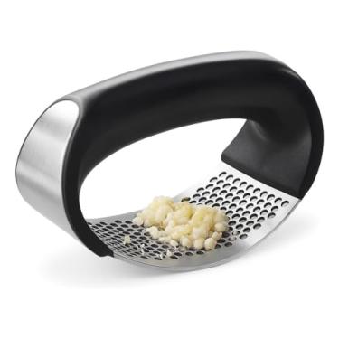 Imagem de Espremedor Amassador Triturador de Alho Inox Manual Design Ergonômico Premium NIMBUS