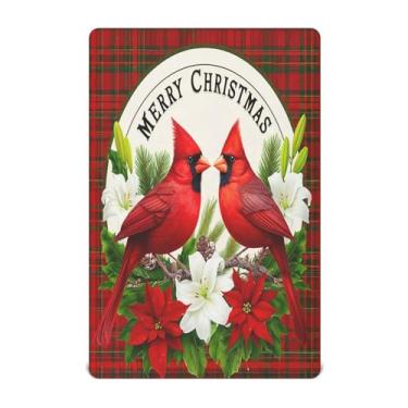 Imagem de Qilmy Lençóis de berço de Natal com estampa de pássaro, macio, respirável, elástico, para meninos e meninas, miniberço, 99 cm x 68,5 cm, capa de colchão infantil portátil