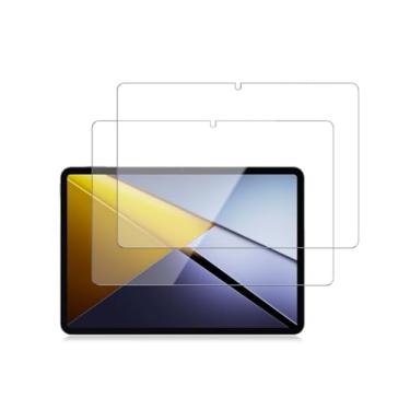 Imagem de Arxonis Pacote com 2 protetores de tela para tablet POCO Pad X1 2025 de 11,2 polegadas, vidro temperado de dureza 9H, antiimpressões digitais, antiarranhões, fácil instalação, transparente HD