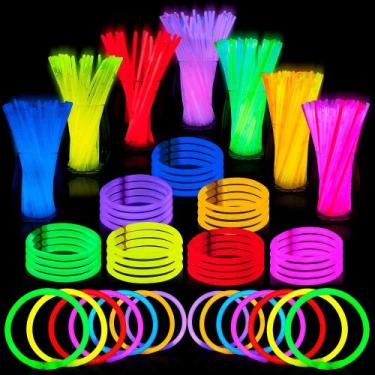 Imagem de Pulseiras Neon Para Festa Kit Com 100 Unidades - Piffer