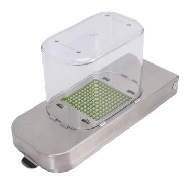 Imagem de Cryfokt Cortador de Vegetais Versátil, Fatiador de Mandolina, Cortador de Frutas, Picador de Cebola para Alimentos Em Aço Inoxidável Com Recipiente, Utensílios de Cozinha Essenciais,