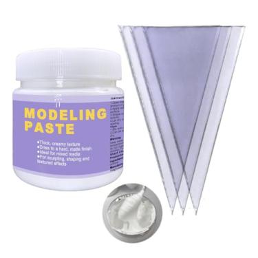 Imagem de Kit de pasta de modelagem, tinta de pasta de textura para artesanato, conjunto de artesanato de modelagem, kit de arte de escultura, perfeito para presentes de Natal, Halloween, Ação de Graças e Ano