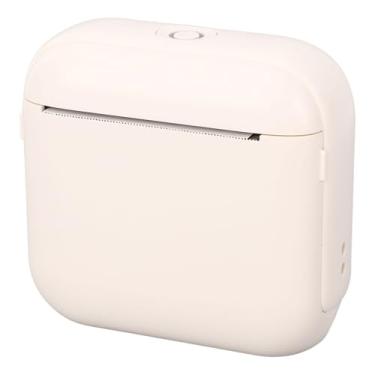 Imagem de Jopwkuin Impressora Térmica Compacta Portátil para Etiqueta Adesiva, Impressora Sem Tinta Sem Fio para Viagens Escolares Em Casa, 10 Rolos de Papel Preto e Branco