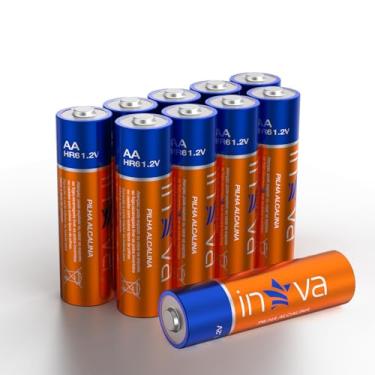 Imagem de Pilhas AA Alcalinas 10 Unidades - Desempenho e Confiança para o Dia a Dia