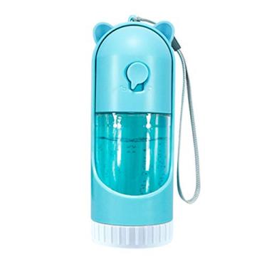 Imagem de Dispenser de água portátil e elástico para animais estimação Copo cachorro gato Leak Proof Drink Cup Holder com carvão ativado Fácil operar Conveniente atividades Trilha Caminhada