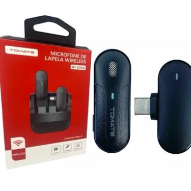 Imagem de Microfone De Lapela Wireless Tomate Mt-2215a Conector Tipo-c