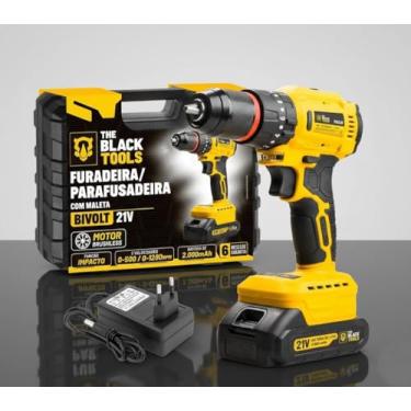 Imagem de Furadeira E Parafusadeira De Impacto Brushless A Bateria 21v Tb-21b The Black Tools