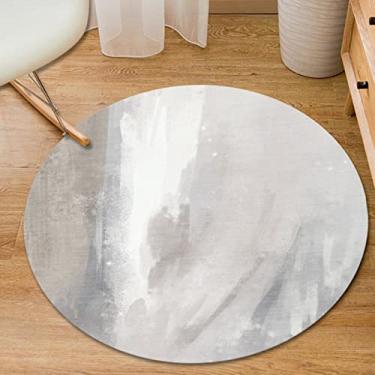 Imagem de Tapete redondo, tapete redondo lavável à máquina, tapete circular para quarto, banheiro, pátio, tapete redondo ao ar livre para banheiro, entrada, quarto, C, diâmetro 160 cm