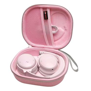 Imagem de XANAD Capa Rígida Para Fones De Ouvido Sem Fio Bose Quietcomfort, Qc 45, 35 Com Cancelamento Ruído, Supra-Auriculares Soundcore H30I (Rosa Externo + Rosa Interno)