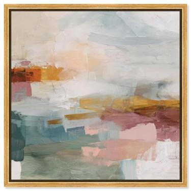 Imagem de Impressão em tela Blended Shores III Sunset Wall Art por Art Remedy, moldura dourada, 61 x 61 cm