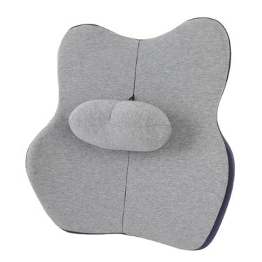 Imagem de Yinhing Almofada de Apoio Lombar Com Alça de Fixação Almofada Ergonômica de Apoio para Costas de Cadeira para Máximo Conforto e Ideal para Cadeiras de Escritório, Carro e Uso Doméstico