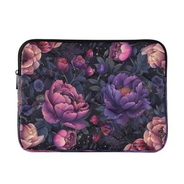 Imagem de Bolsa masculina roxa e rosa para laptop, média à prova de choque, capa protetora para computador, pastas para laptop de 13 a 13,3 polegadas