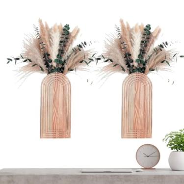 Imagem de Plantador de Parede em | 2 Peças de Plantadores de para Decoração ao Estilo Boho - Suporte para Flores de Parede para a Entrada | para Corredor Cozinha Sala de Estar Casa de Banho Sala de Jantar