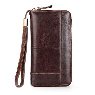 Imagem de Carteira masculina de negócios casual clutch masculina com zíper porta-cartões carteira de bolso (cor: tamanho A: tamanho único)