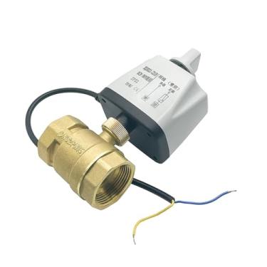 Imagem de Válvula esférica motorizada de 1/5.1 cm 3/10.2 cm 2.5 cm 1-1/10.2 cm 1-1/5.1 cm 5.1 cm 2.5 cm 1-1/5.1 cm 5.1 cm com interruptor manual, controle de 2 fios, válvula de esfera elétrica normalmente