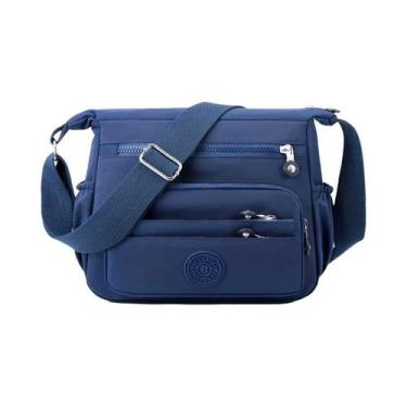Imagem de Bolsa Transversal Feminina Leve De Nylon Com Alça Ajustável E Múltiplo