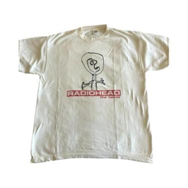 Imagem de Camiseta Casual Unissex Oversize De Algodão Com Estampa Radiohead the 