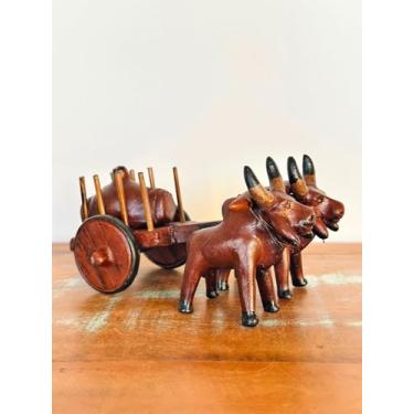 Imagem de Carro de Boi em Cerâmica - Família Mestre Elias