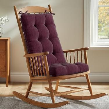 Imagem de Codi Almofada para cadeira de balanço de poliéster grande vinho 18,5 x 18,5 x 3/18,5 x 24 x 3