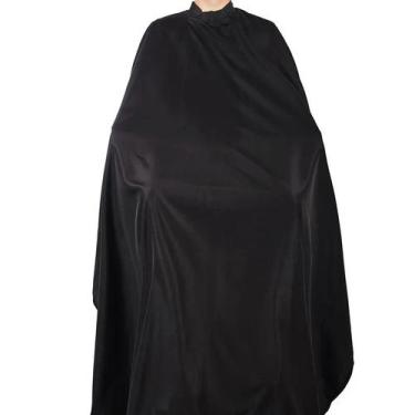 Imagem de Capa de Corte Barbeiro e Cabeleireiro de Microfibra Gigante preta - Po