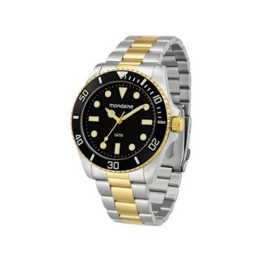 Imagem de Relógio Bicolor De Aço Masculino Mondaine Analógico