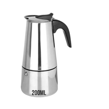 Imagem de Maquina de Café Cafeteira Italiana Expresso e Moka em Inox 4, 6 e 9 Xícaras (4 xícaras (200ml))