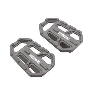 Imagem de Anti-derrapante Pedais largos para descanso de pés, pedais 18-20 para BMW R1250GS 2018 2019 2020 R1250 GS R 125 0GS(Gray)