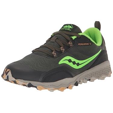 Imagem de Saucony Protetor infantil unissex Peregrine 12, Preto/Slime, 10.5 Big Kid