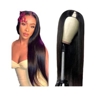 Imagem de Peruca De Cabelo Humano V Part De 30 Polegadas, Lisa E Sedosa, Para Us