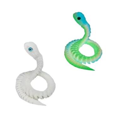 Imagem de Decoração De Viper Impressa Em 3D Com Juntas Móveis Modelo De Animal B