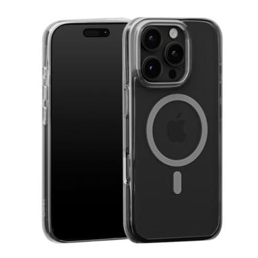 Imagem de Capes Capa Clear Armour para iPhone 16 Pro Max, não amarela, resistente a arranhões, fina e fina, compatível com capa traseira Magsafe, capa traseira transparente de policarbonato completo com