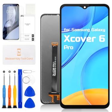 Imagem de Substituição de tela para Samsung Galaxy Xcover 6 Pro LCD Display G736 Digitalizador SM-G736U, G736U1, G736B, G736B/DS Montagem de tela com ferramentas de reparo (preto, 6,6 polegadas)