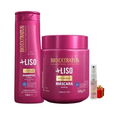 Imagem de Kit Mais liso 1 Shampoo 350ml 1 Máscara 500ml + Presente Lourre 15ml -