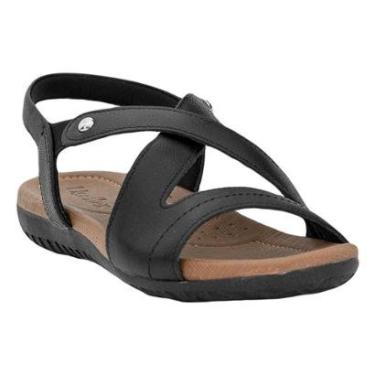 Imagem de Sandália Feminina Prata Velha Tiras Cruzadas com Elástico Usaflex-Feminino