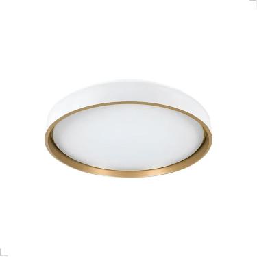 Imagem de Plafon Yael Redondo Sobrepor Led 3 Cores Moderno 25W Bivolt