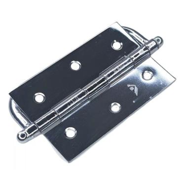 Imagem de Kit Dobradiças Com Alça Para Porta Camarão Cromada Ursich