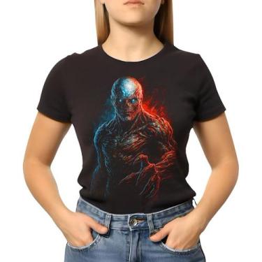 Imagem de Baby Look Feminina Stranger Things Devorador Mentes Algodao - NoBrand,