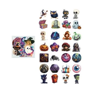 Imagem de Adesivos De Terror De Halloween 50 Peças Vinil Impermeável Para Garraf