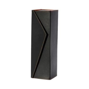 Imagem de Caixa De Presente Em Couro PU Vermelho Para Transporte De Vinho E Arma